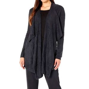Barefoot Dreams Bamboo Calypso Navy Wrap Cardigan Sweater 436 Soft Small Medium